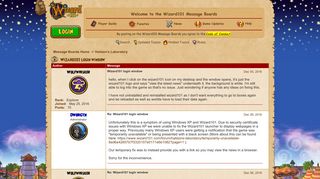 Wizard101 login window | Wizard101 Free Online Games