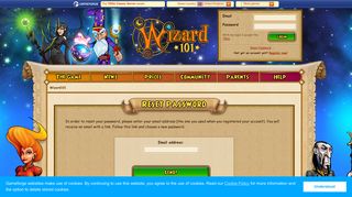 Wizard101 - Reset Password - Gameforge.com