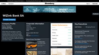 WiZink Bank SA: Company Profile - Bloomberg