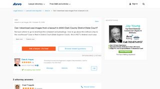 Can I download case images from a lawsuit in 20 - Q&A - Avvo