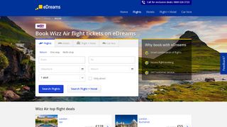 Cheap Wizz Air flights - bookings and reviews on eDreams UK
