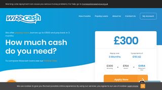 Wizzcash: Online Short Term Lender | Borrow up to £1000