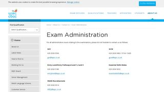 Exam Administration - WJEC