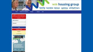 WM Housing Group Electronic Tendering Site - Login