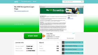 mywmrecognition.com - My WM RecognitionLogin Page - My WM ...