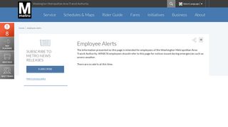 Employee Alerts | WMATA