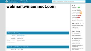 AOL - login - webmail.wmconnect.com | IPAddress.com