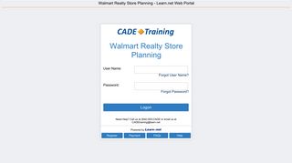 Walmart Realty Store Planning - Learn.net Web Portal