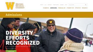 Admissions | Western Michigan University