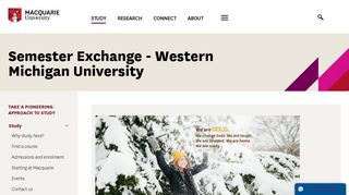 Semester Exchange - Western Michigan University - Macquarie ...