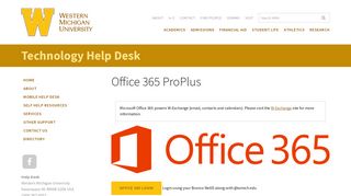 Office 365 ProPlus - Western Michigan University