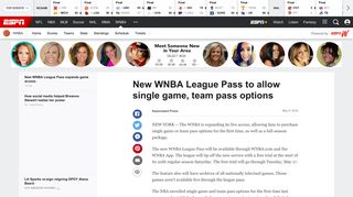 New WNBA League Pass expands live game access - ESPN.com