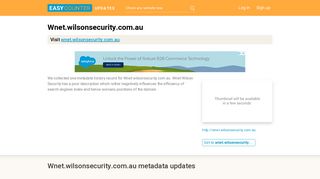 Wnet Wilson Security (Wnet.wilsonsecurity.com.au) - Login | Wilson ...
