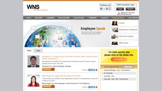 WNS Careers > Employee Speak