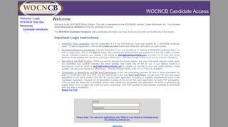 WOCN Candidate Access - Castle Worldwide