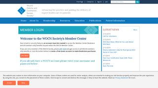 Sign In - Wound, Ostomy and Continence Nurses Society™ (WOCN®)