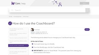 How do I use the Coachboard? – Wodify