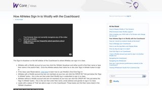 How Athletes Sign In to Wodify with the Coachboard – Member ...