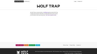 My Wolf Trap Home - Wolf Trap Foundation for the Performing Arts