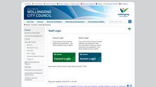 Staff Login - Wollongong City Council - NSW Government