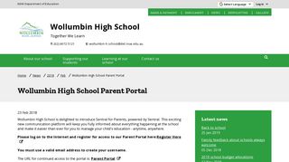 Wollumbin High School Parent Portal