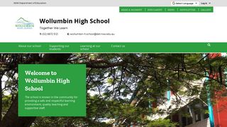 Wollumbin High School: Home