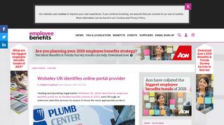 Wolseley UK identifies online portal provider - Employee Benefits