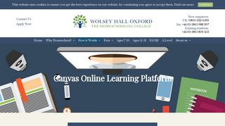 Canvas Online Learning Platform | Wolsey Hall Oxford