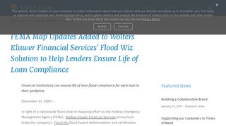 FEMA Map Updates Added to Wolters Kluwer Financial Services ...