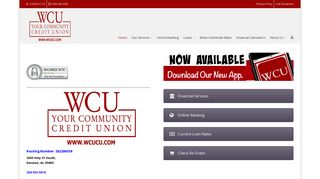 WCU Credit Union – Your Community Credit Union