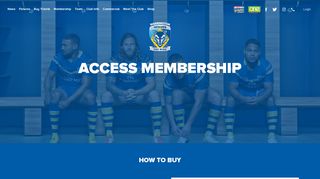 Access membership | Warrington Wolves
