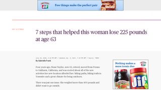 Midlife weight loss: How this woman lost 225 pounds in her 60s