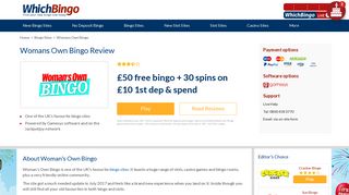 Womans Own Bingo reviews, real player opinions and review ratings ...