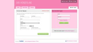 Skin Wonderland > Login Or Sign Up - secure-booker.com