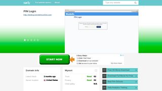 testing.wonderliconline.com - PIN Login - Testing Wonderliconline