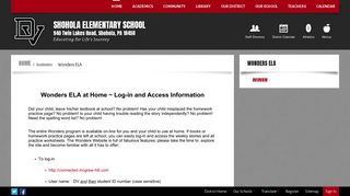 Wonders ELA / Overview - Delaware Valley School District