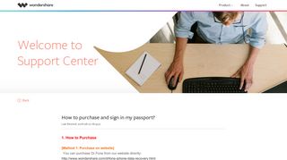 How to purchase and sign in my passport? | Wondershare support