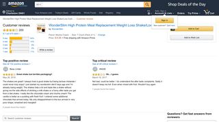 Amazon.com: Customer reviews: WonderSlim High Protein Meal ...
