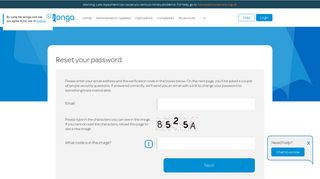 Reset or change password | Wonga