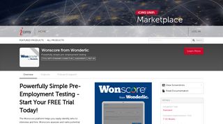 Wonscore from Wonderlic by Wonderlic | Marketplace