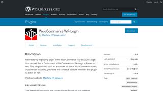 WooCommerce WP-Login | WordPress.org