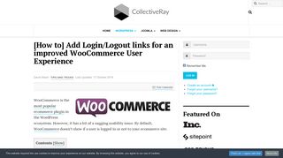 [How to] Add Login/Logout links for an improved WooCommerce User ...