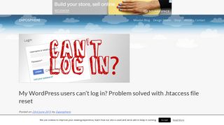 My WordPress users can't log in? Problem solved with .htaccess file ...