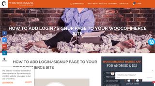 How To Add Login/Signup Page to Your Woocommerce Site | Phoeniixx
