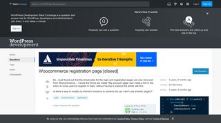 login - Woocommerce registration page - WordPress Development ...