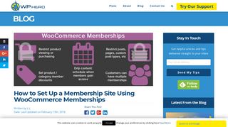 How to Create a Membership Site with WooCommerce - WP Hero