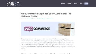 WooCommerce Login for Customers: The Ultimate Guide - Barn2 Media