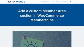 Add a custom Member Area section in WooCommerce Memberships ...