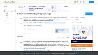 Edit woocommerce Login register page - Stack Overflow
