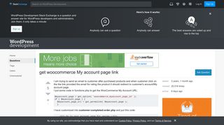 get woocommerce My account page link - WordPress Development Stack ...